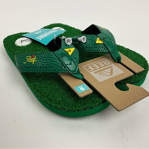REEF Mulligan II Bottle Opener Golf Sandals with Golf Tees NWT - Picture 7 of 12